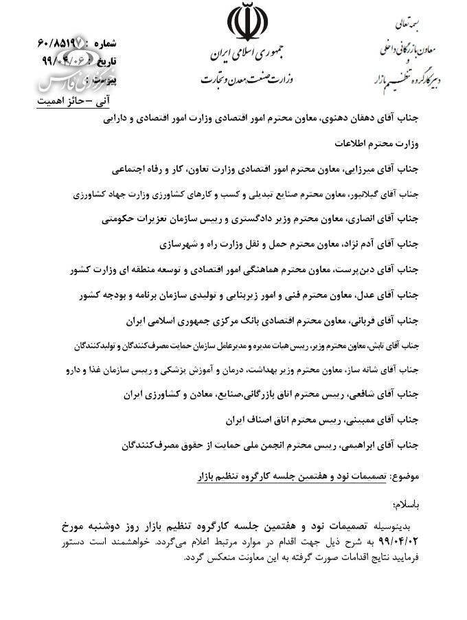 تنظیم بازار فولاد