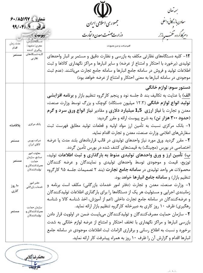 تنظیم بازار فولاد