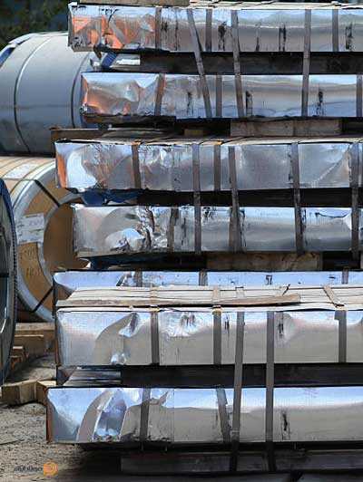 ورق گالوانیزه روی اندود 